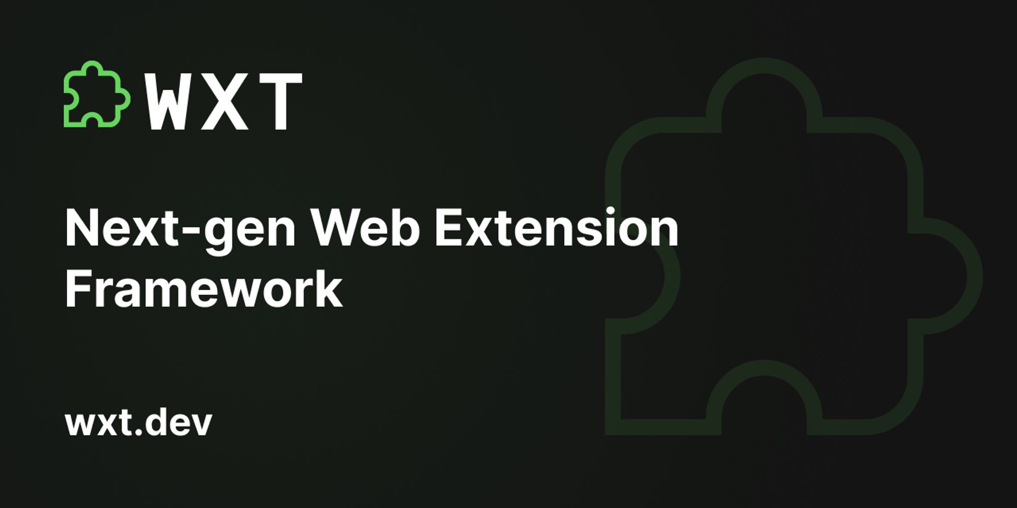 Next-gen Web Extension Framework – WXT